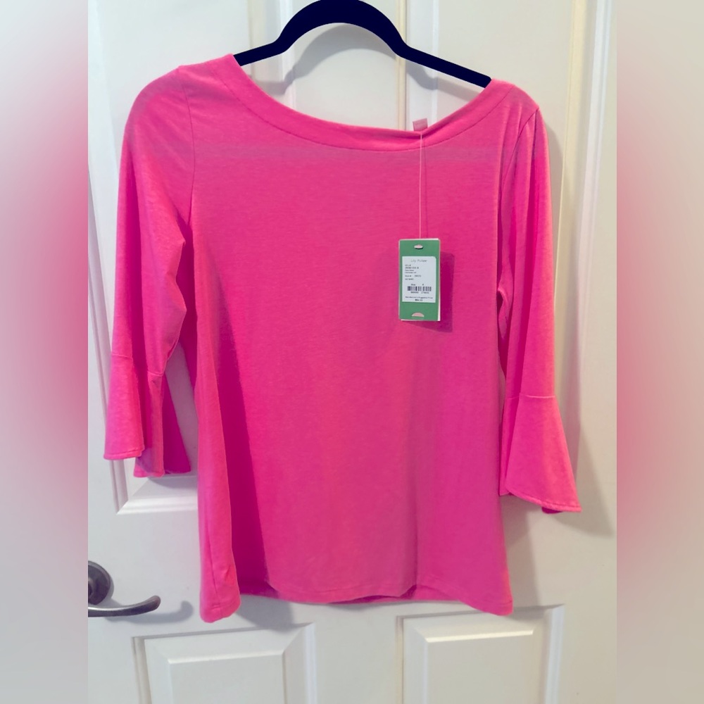 NWT LILLY PULITZER FONTAINE PINK TOP